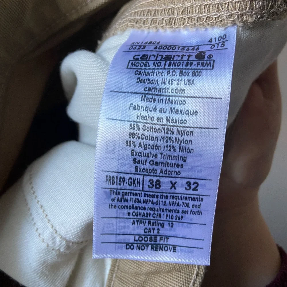 Carhartt Flame-Resistant Loose-Fit Midweight Canvas Pants, new